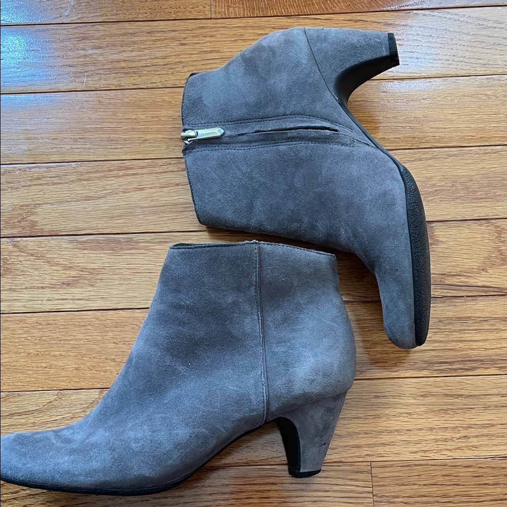 Sam Edelman Gray Suede Ankle Boots